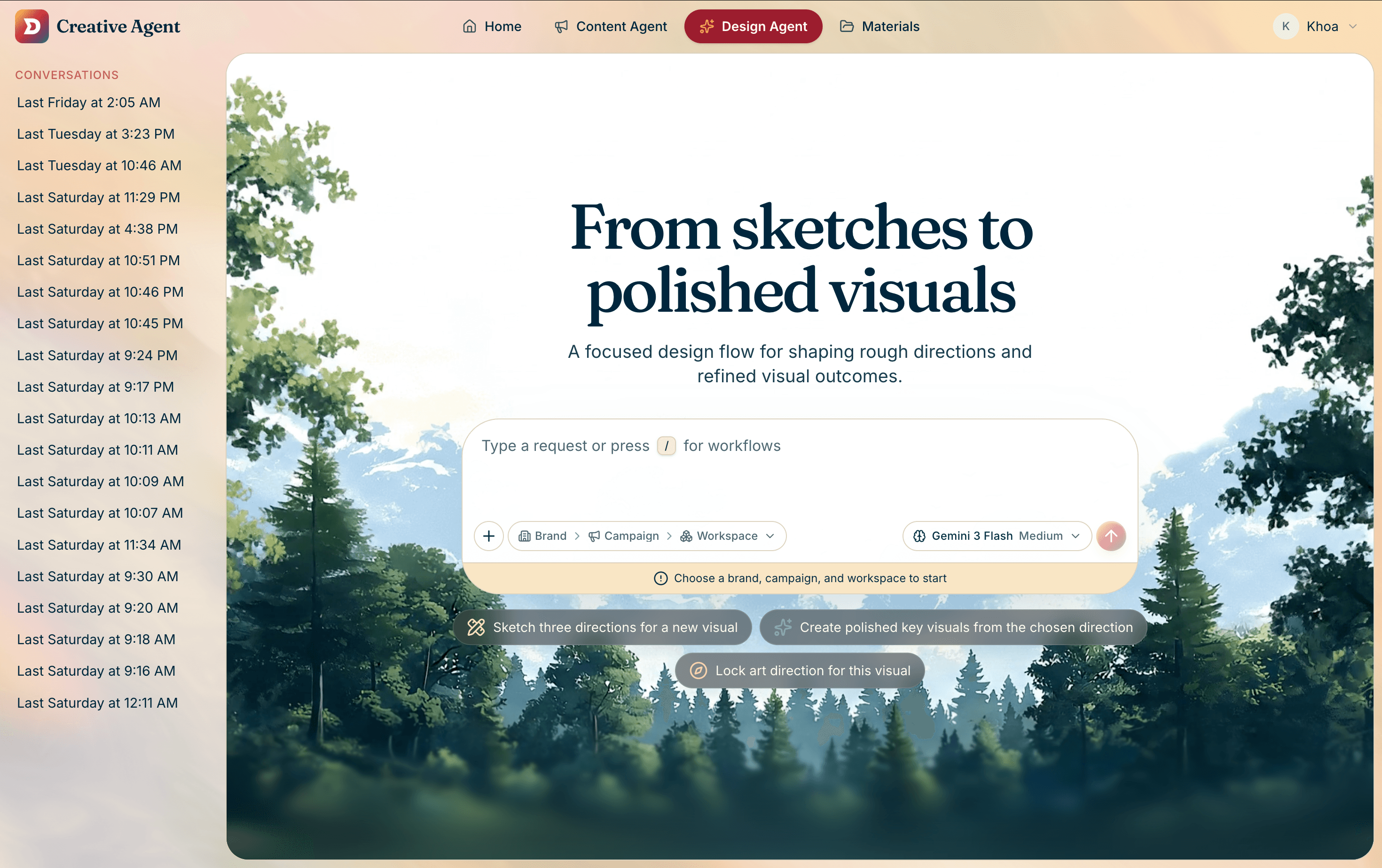 Creative Agent Social Post Workflow